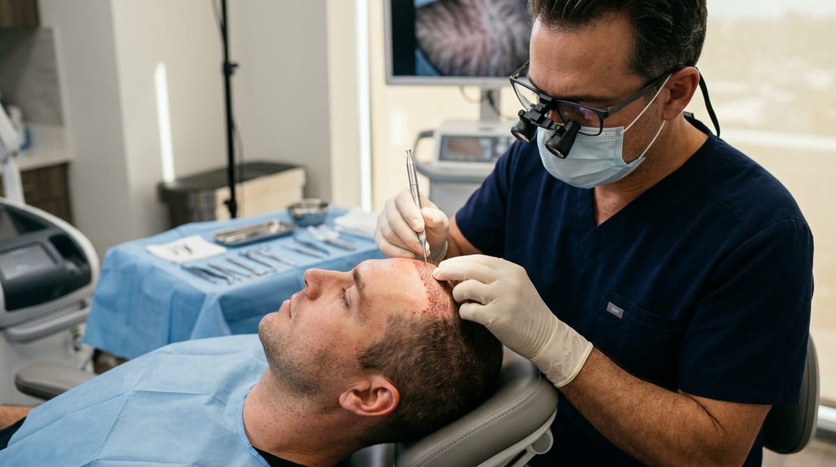 Chirurgie de restauration capillaire FUE et DHI pour les patients de Brest